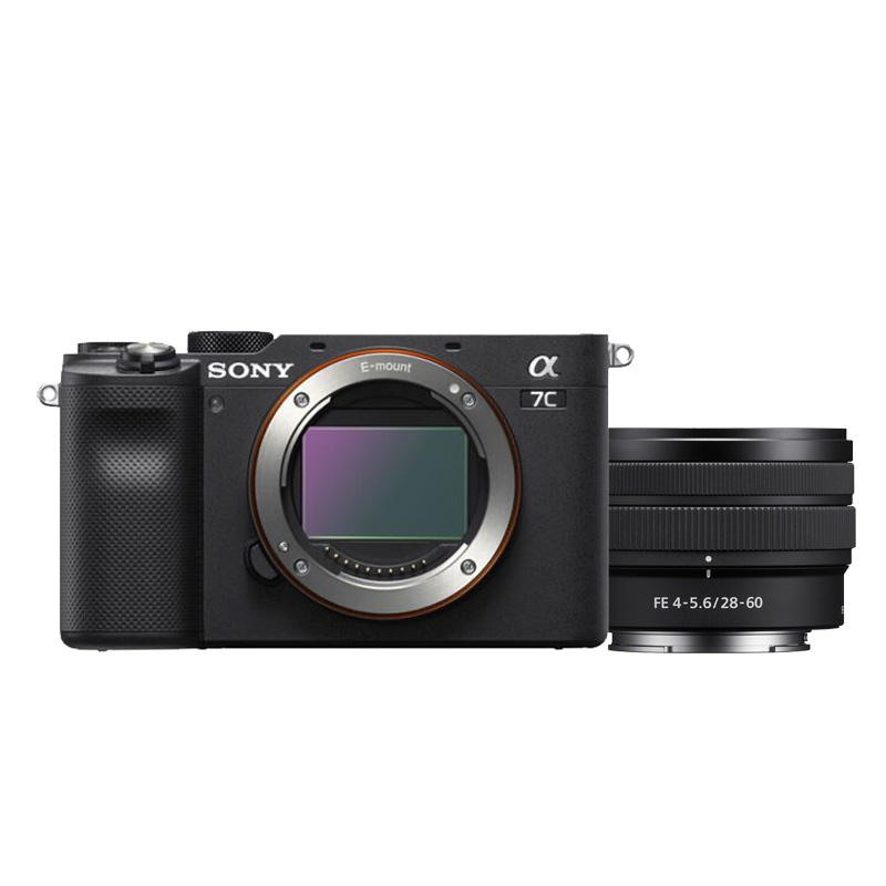 Sony Alpha 7C Black Edition (ILCE7CB.CEC) + FE 28–60 mm ƒ4–5.6-Zoomobjektiv